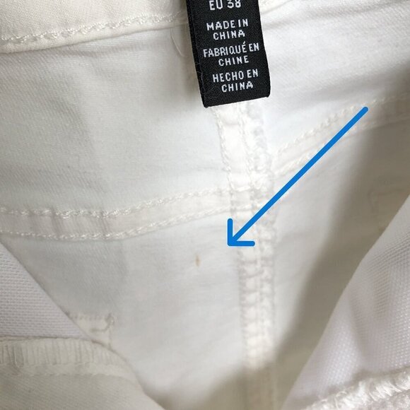 JONES NEW YORK White Lexington Skinny Cropped Jeans Coastal Beach Women's Size 8 - Picture 7 of 15